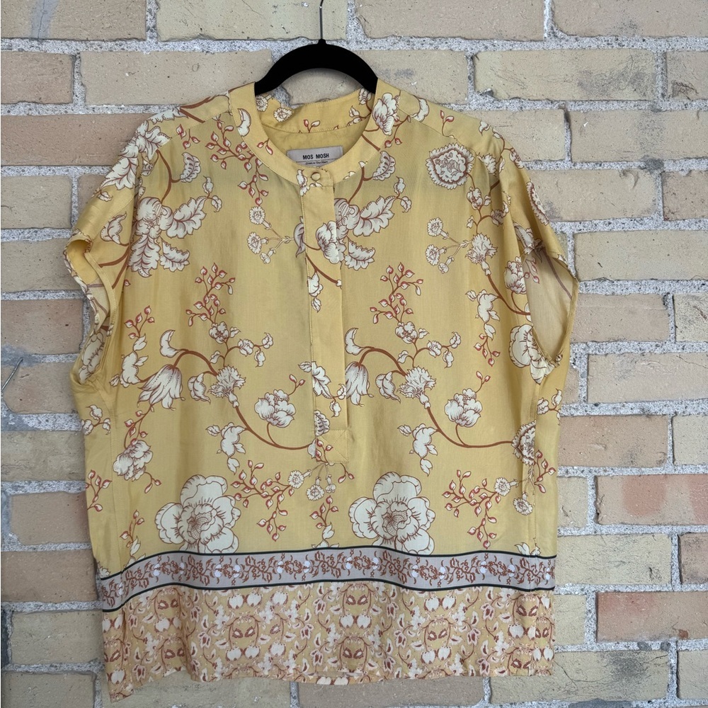 Mos Mosh Yellow and Brown Blouse